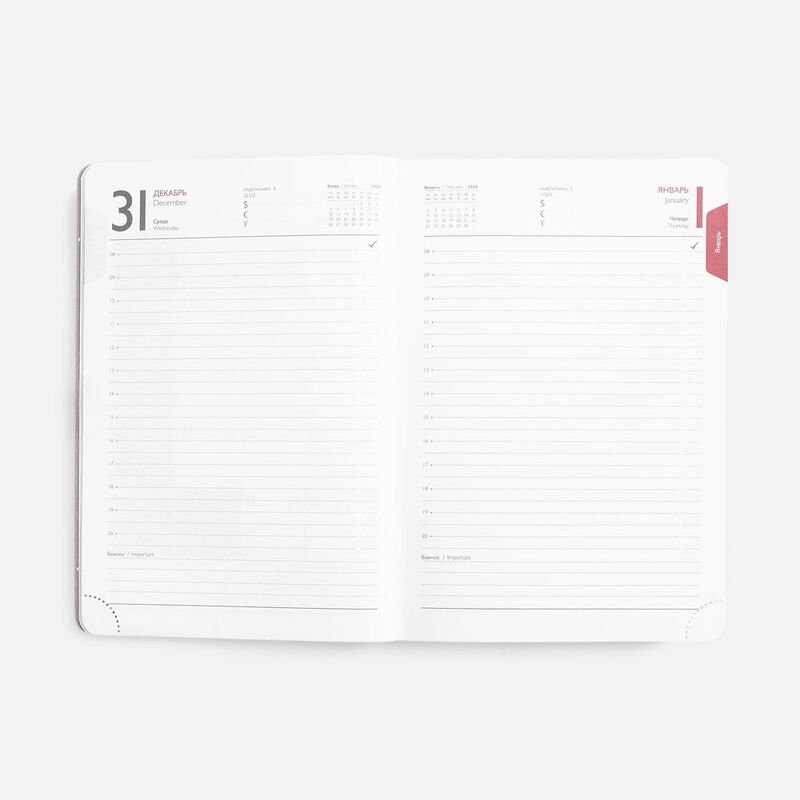 Ежедневник Faro, датированный, красный арт.18289.50