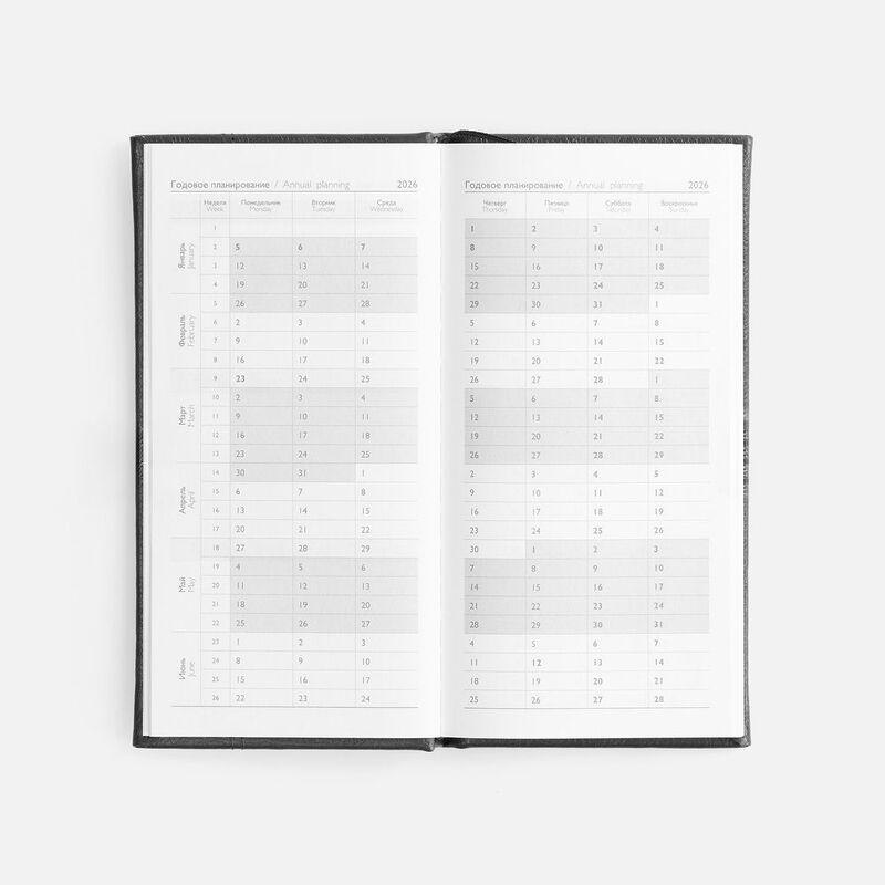 Еженедельник Baza, датированный, черный арт.18295.30