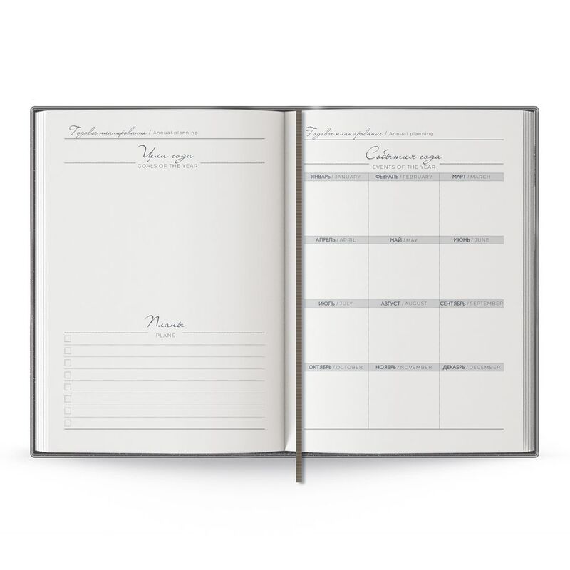 Ежедневник Anaconda, недатированный, серебристый арт.18296.10