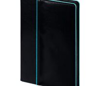 Ежедневник Alanis, недатированный, черный с голубым арт.18299.14