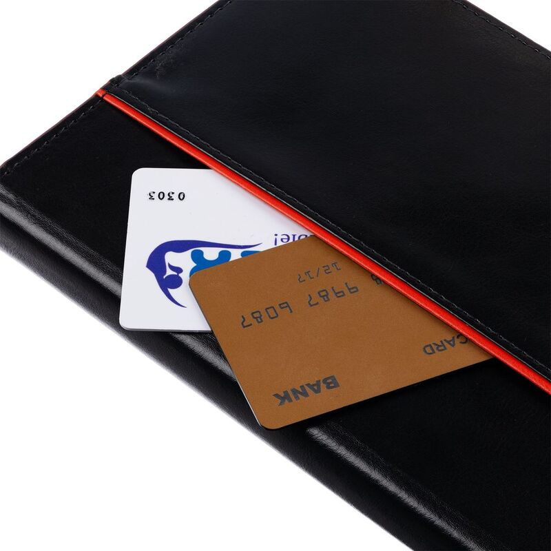 Ежедневник Alanis, недатированный, черный с красным арт.18299.35