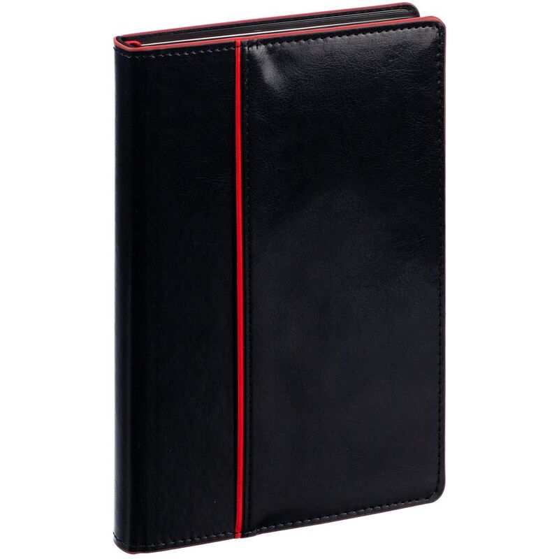 Ежедневник Alanis, недатированный, черный с красным арт.18299.35
