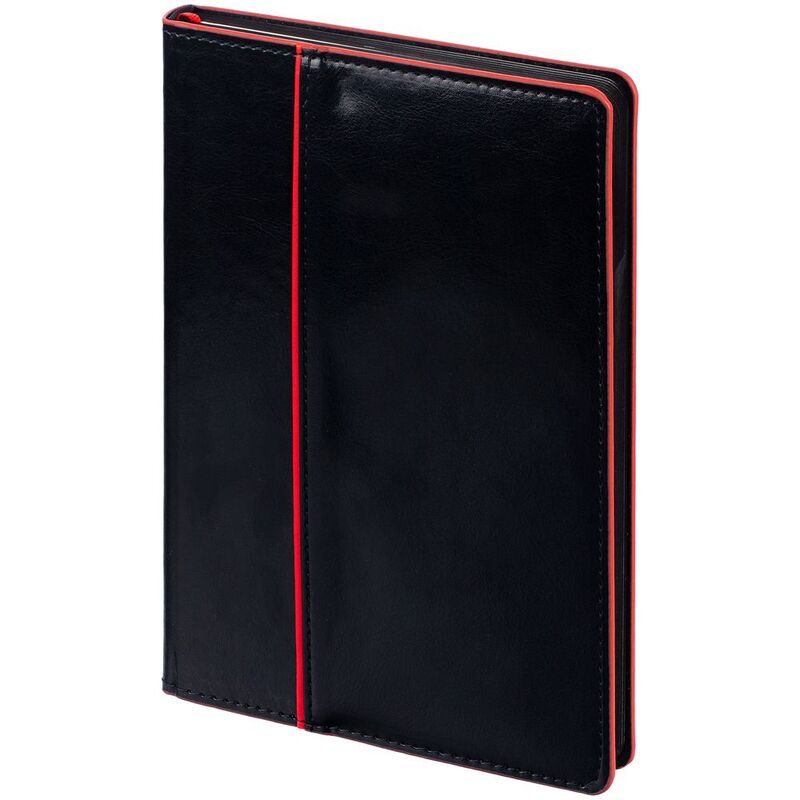 Ежедневник Alanis, недатированный, черный с красным арт.18299.35