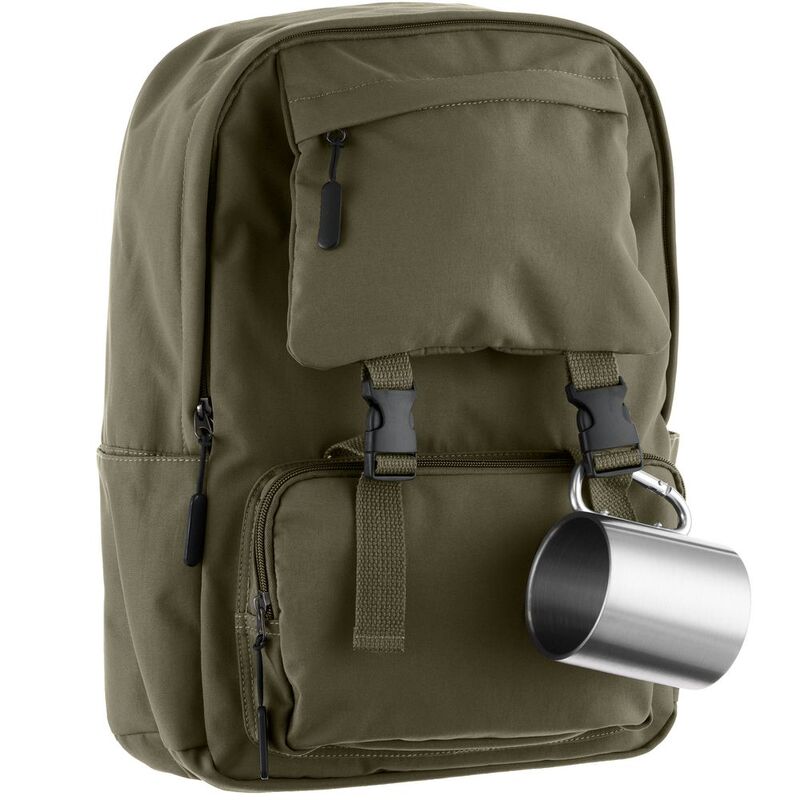 Кружка Trek, с серебристой ручкой-карабином арт.63011.10