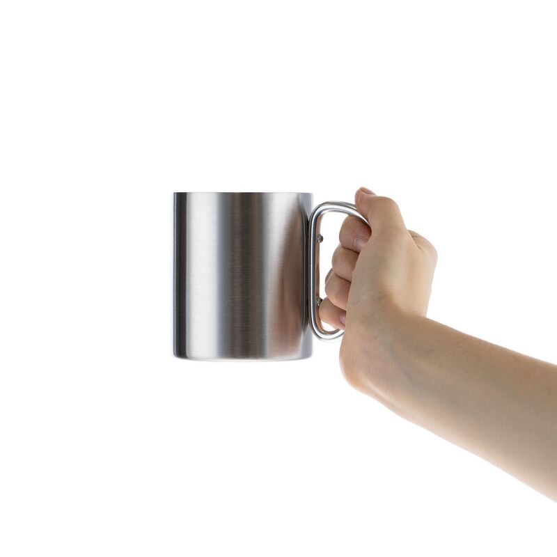 Кружка Trek, с серебристой ручкой-карабином арт.63011.10