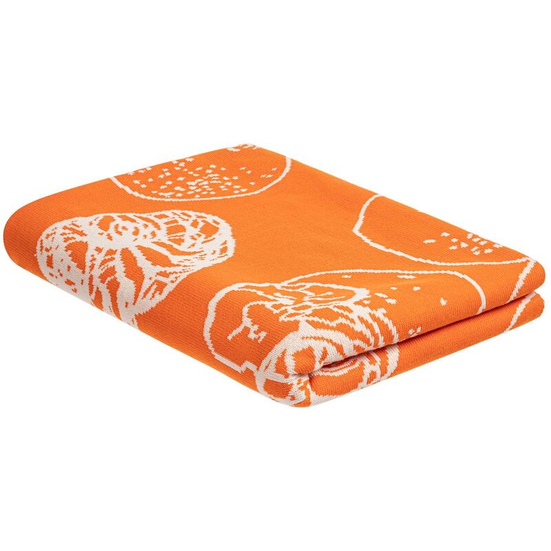 Плед Citrion, оранжево-белый арт.20147.20