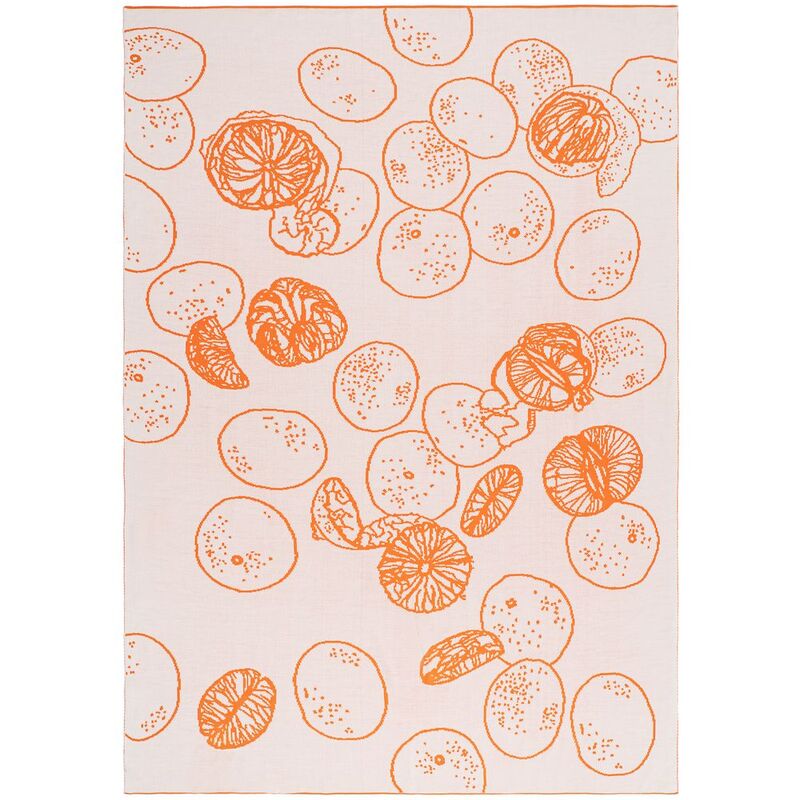 Плед Citrion, оранжево-белый арт.20147.20