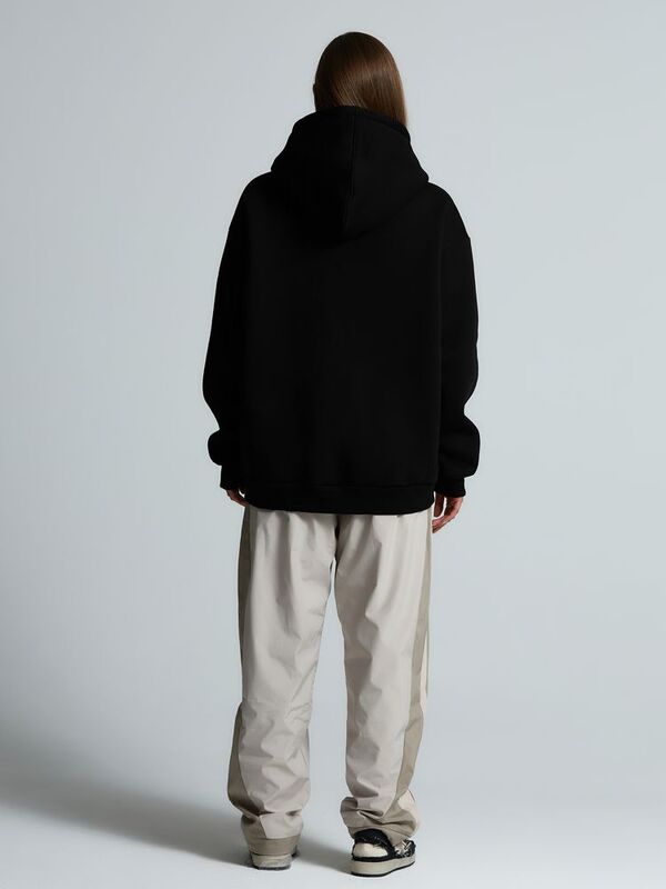 Толстовка унисекс оверсайз Zippy, черная арт.16883.30