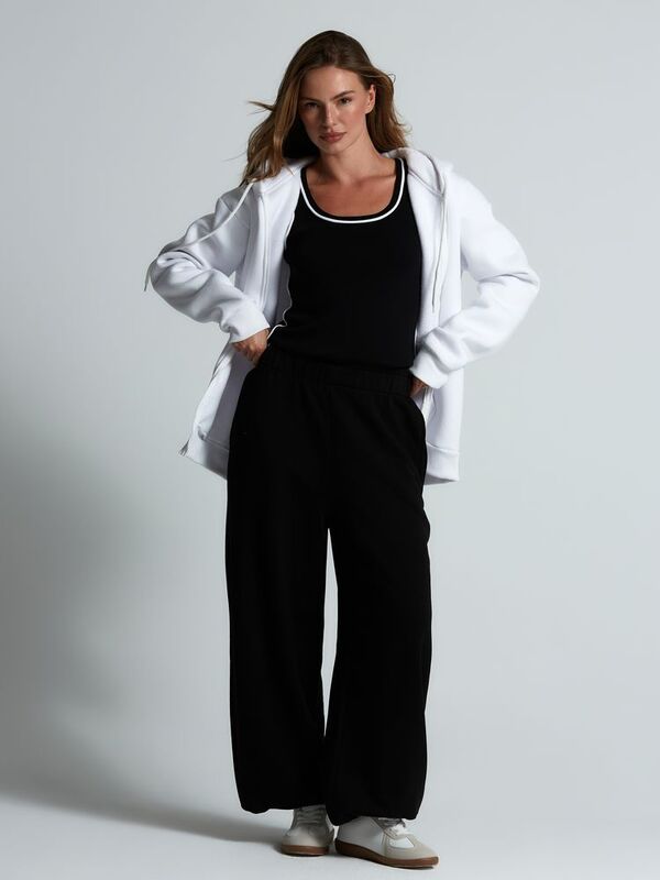 Толстовка унисекс оверсайз Zippy, белая арт.16883.60