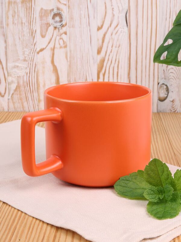 Чашка Jumbo в коробке матовая, оранжевая арт.31114.20