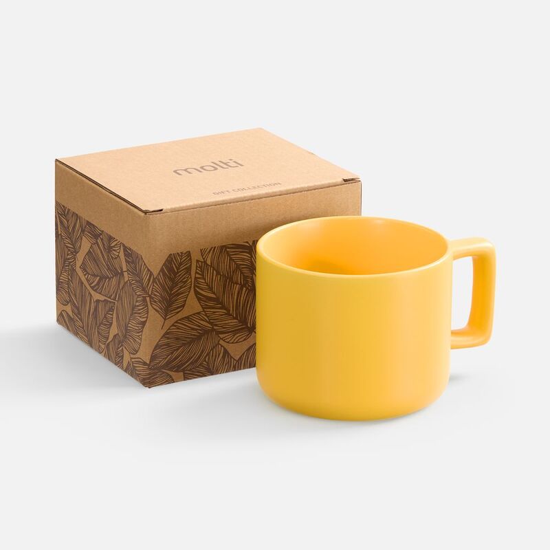 Чашка Jumbo в коробке матовая, желтая арт.31114.80