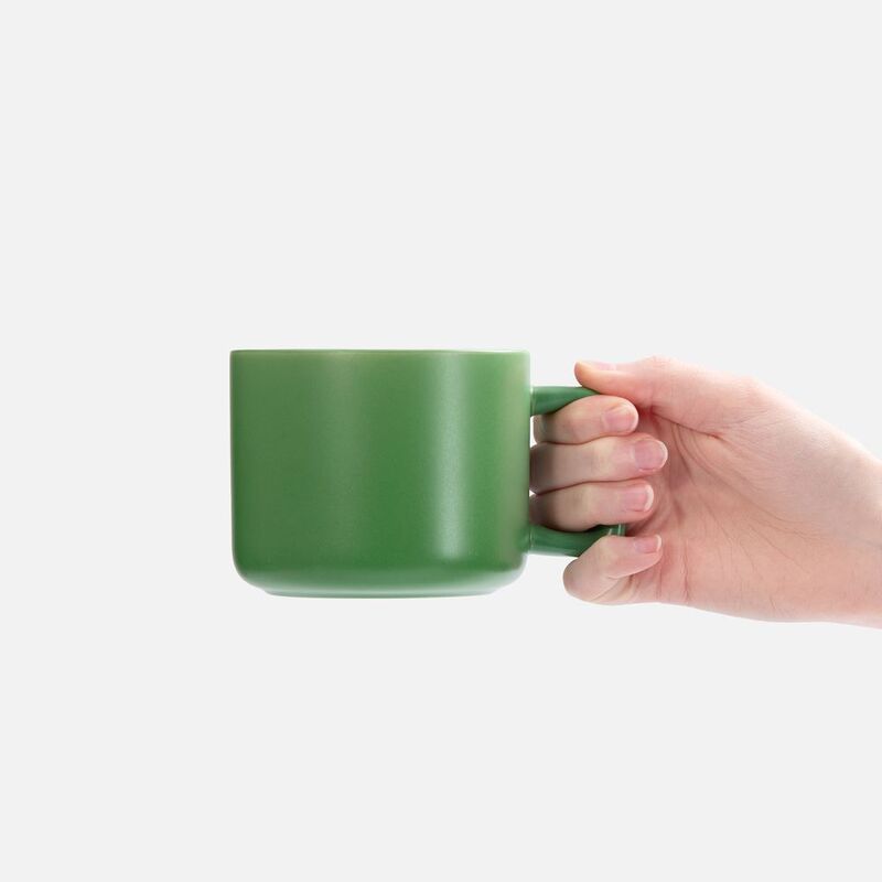 Чашка Jumbo в коробке матовая, зеленая арт.31114.90