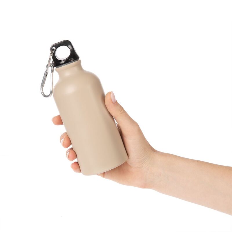 Бутылка для воды Funrun 400, светло-бежевая арт.15423.12