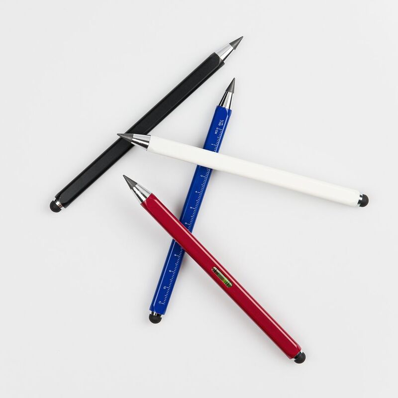 Вечный карандаш Quarta со стилусом и уровнем, белый арт.17690.60