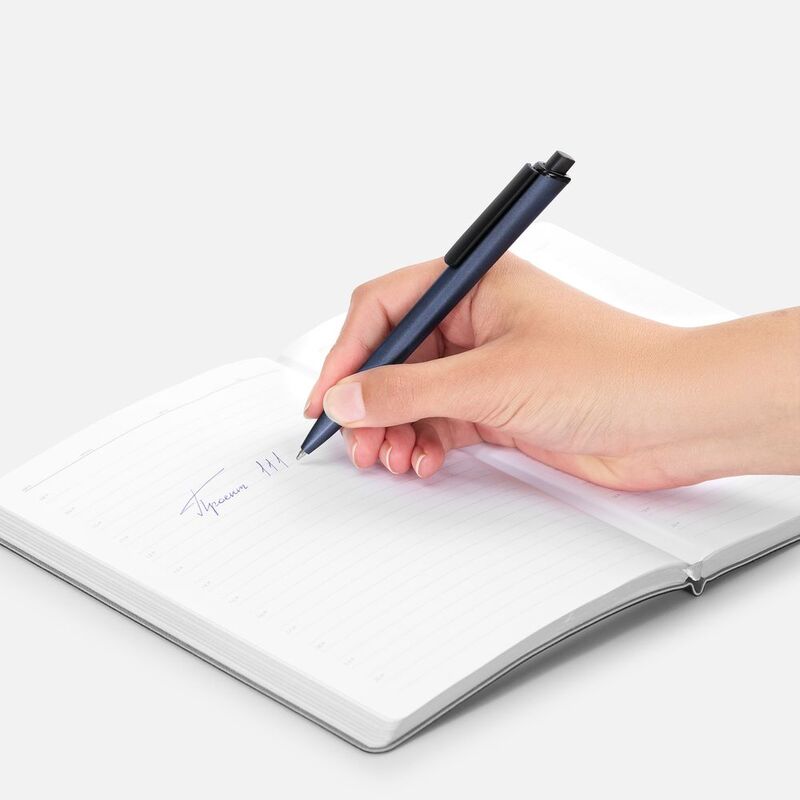 Ручка шариковая Informa, металлик, темно-синяя арт.17692.43