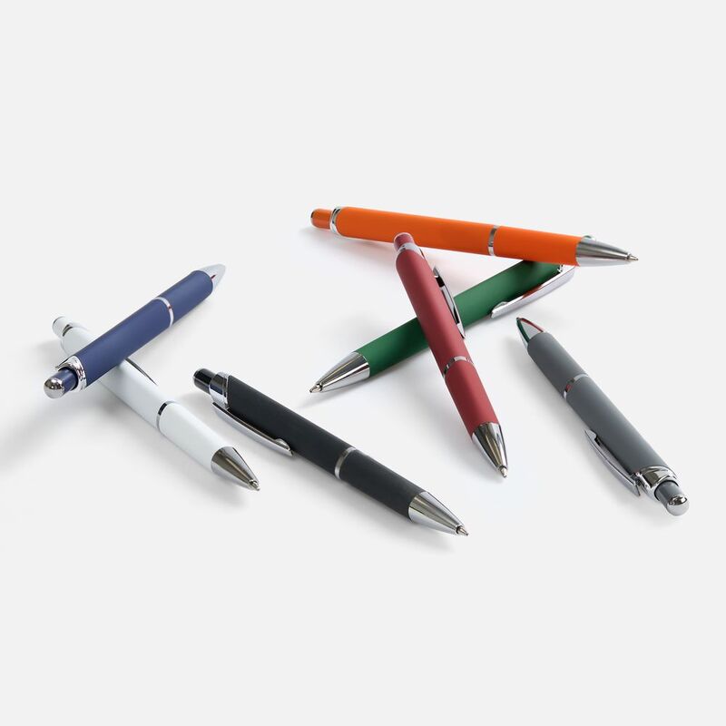 Ручка шариковая Chromos Soft Touch, оранжевая арт.17694.20