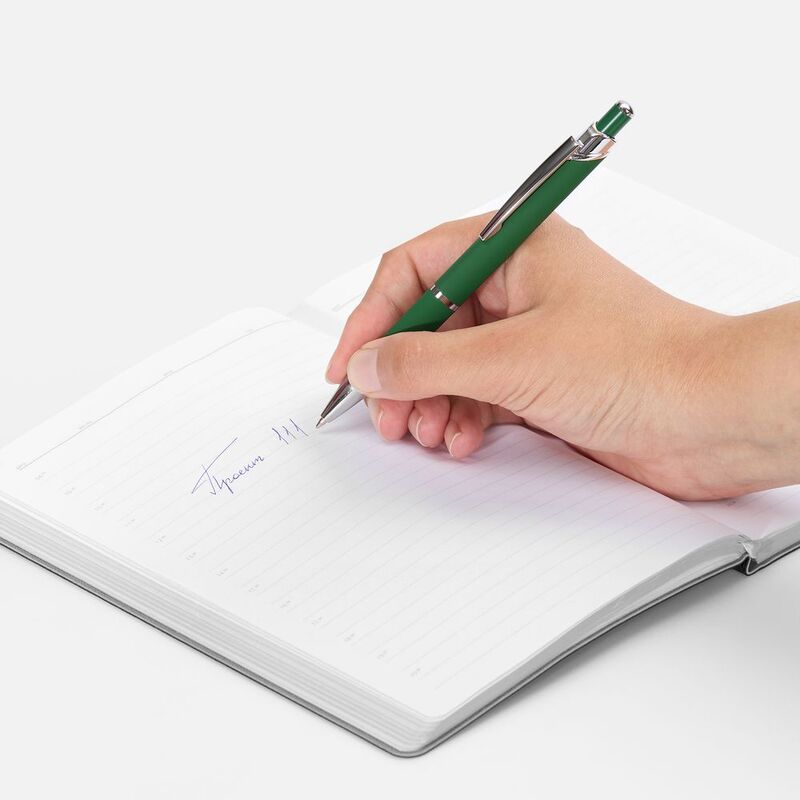 Ручка шариковая Chromos Soft Touch, зеленая арт.17694.90