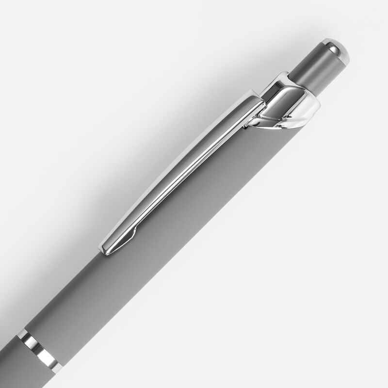 Ручка шариковая Chromos Soft Touch, серая арт.17694.10