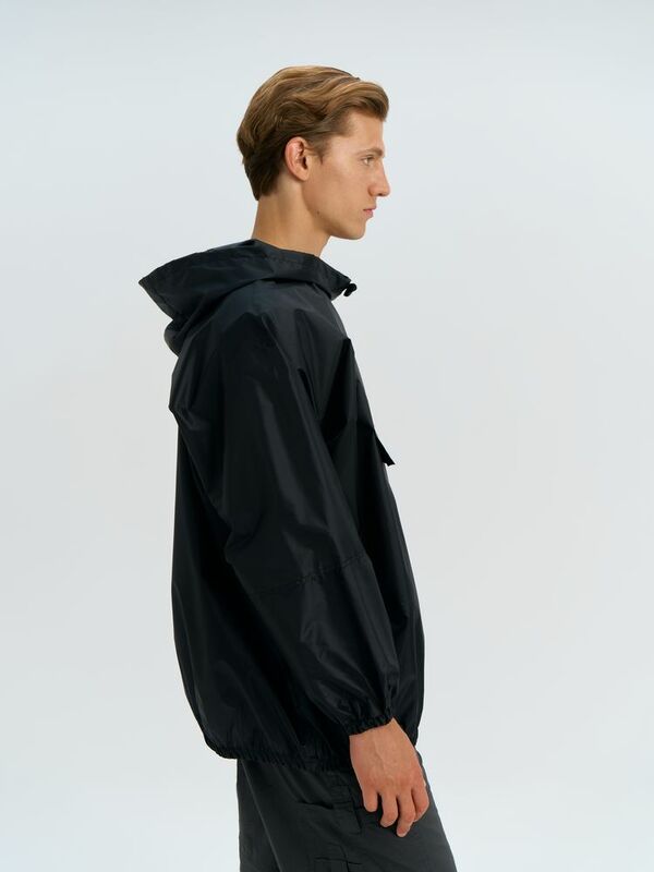 Дождевик-анорак Alatau, укороченный, черный, единый размер арт.16881.30