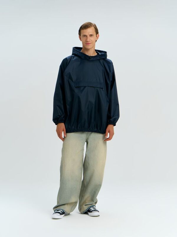 Дождевик-анорак Alatau, укороченный, темно-синий, единый размер арт.16881.40