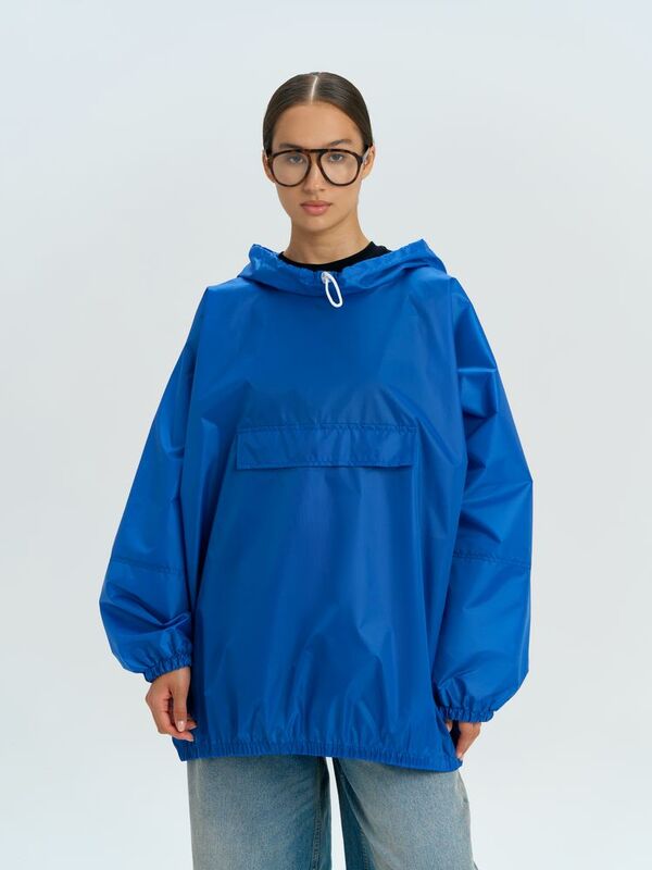 Дождевик-анорак Alatau, укороченный, синий, единый размер арт.16881.44