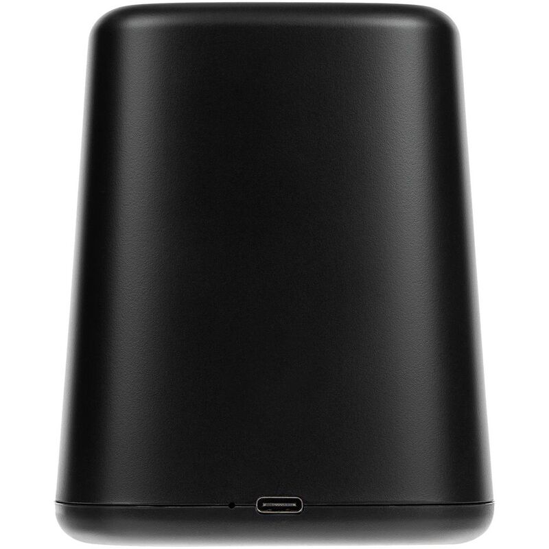 Настольный органайзер с зарядкой, лампой, вентилятором и подсветкой логотипа powerTower, черный арт.16876.30