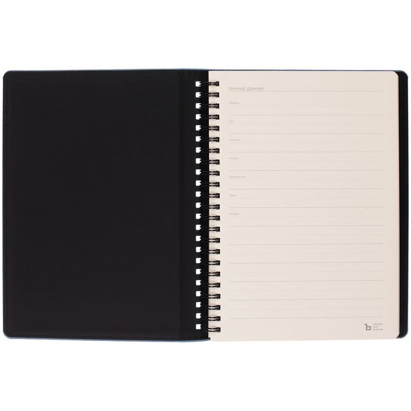 Ежедневник Spring Urban на заказ, недатированный, голубой арт.72078.14