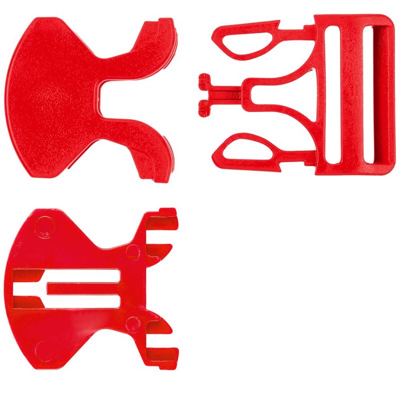 Застежка-пряжка односторонняя Triden, красный арт.18269.50