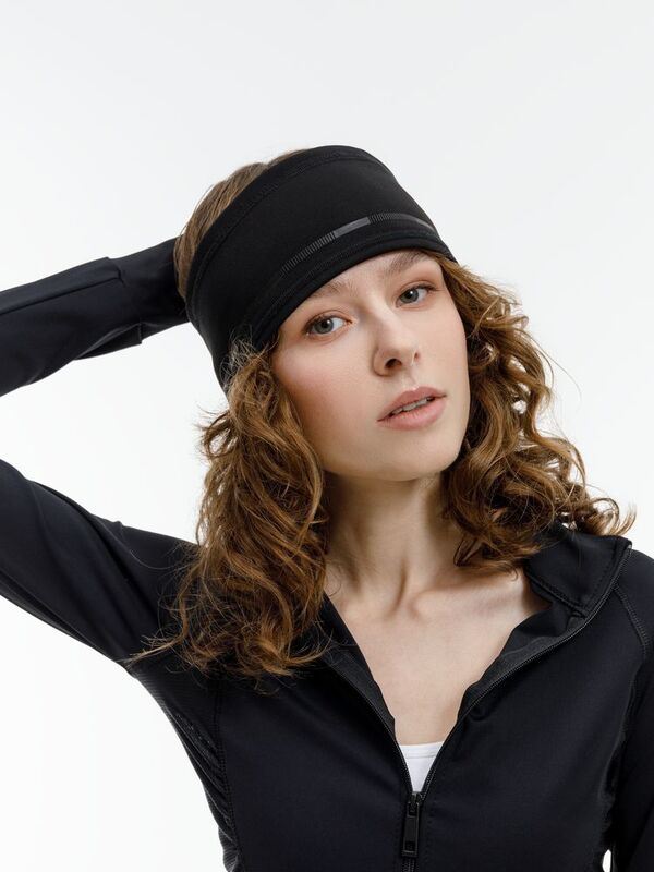 Спортивная повязка утепленная Jogge, черная арт.16846.30