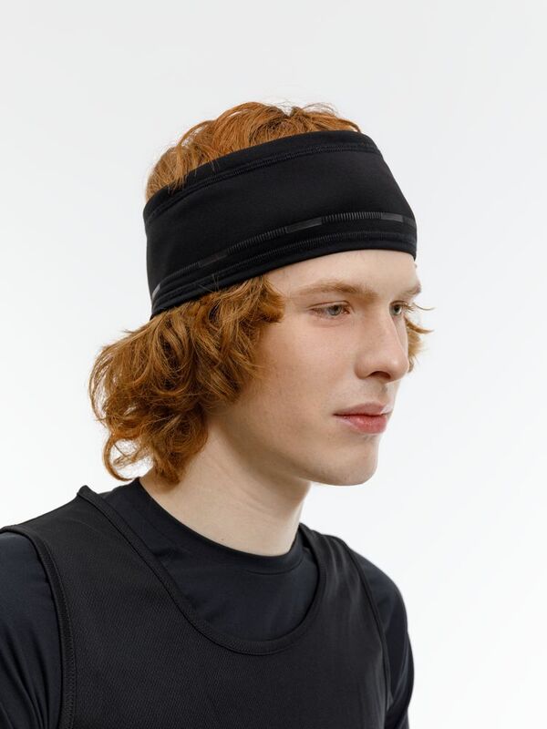 Спортивная повязка утепленная Jogge, черная арт.16846.30