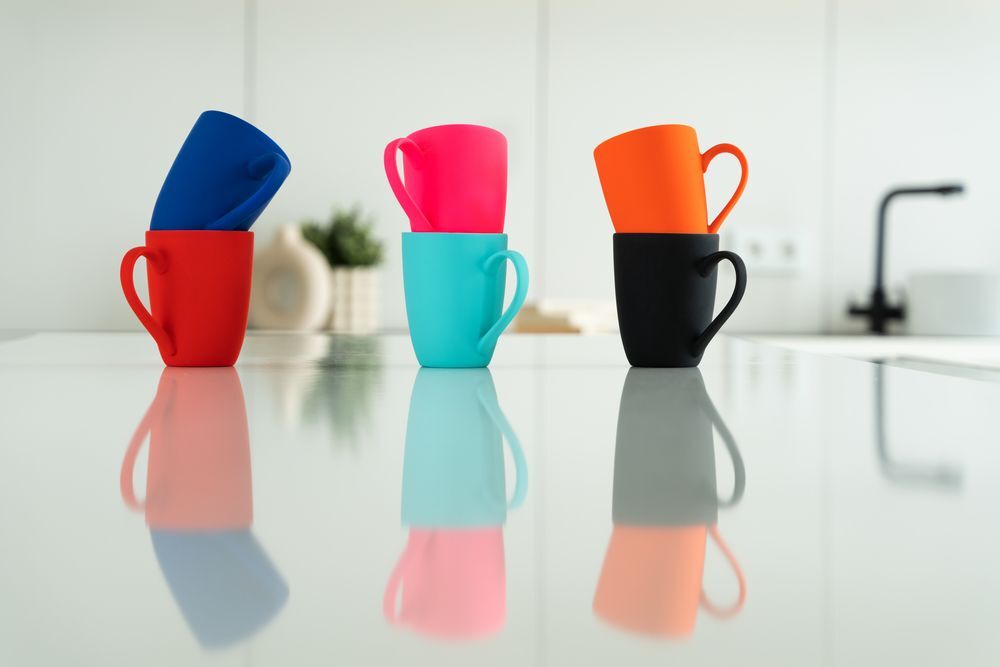 Кружка Good Morning с покрытием софт-тач, ver.2, голубая арт.17653.14