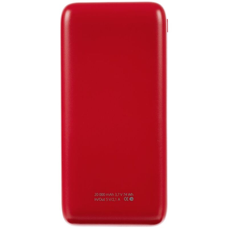 Внешний аккумулятор Gamechanger 20000 мАч, красный арт.23200.50