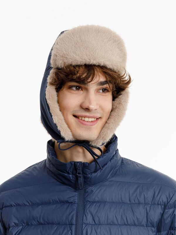 Шапка-ушанка Wasa, темно-синяя арт.17814.40