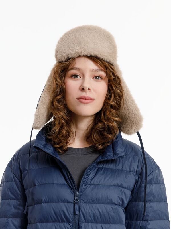 Шапка-ушанка Wasa, темно-синяя арт.17814.40