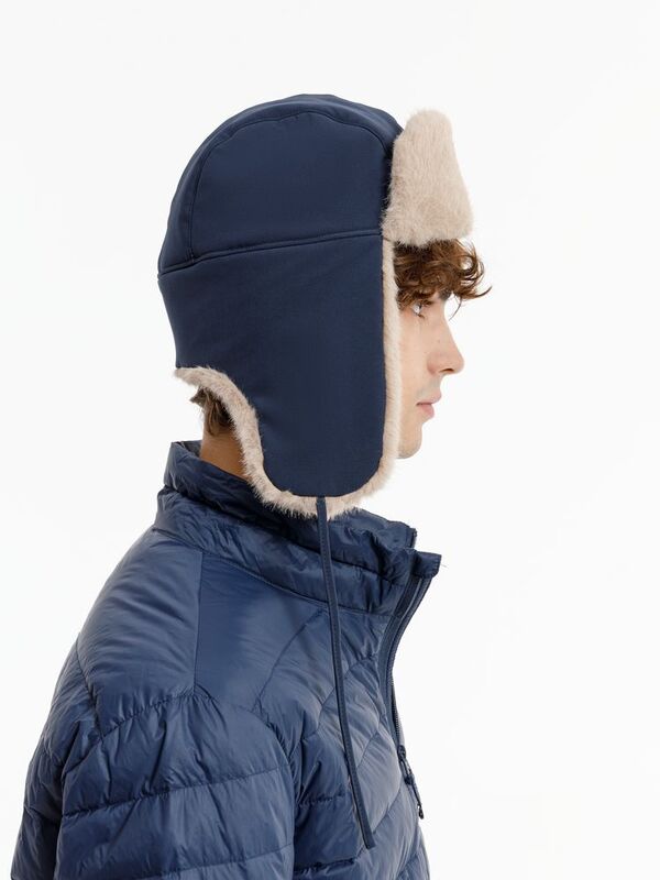 Шапка-ушанка Wasa, темно-синяя арт.17814.40