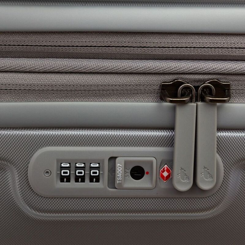 Чемодан Logoduck M, серебристый арт.17422.10