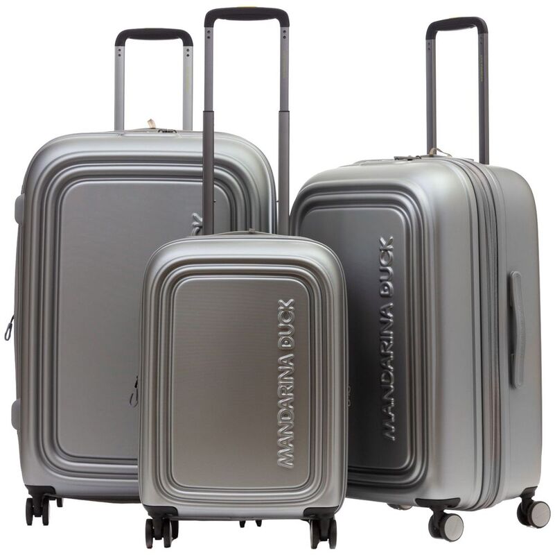 Чемодан Logoduck L, серебристый арт.17423.10