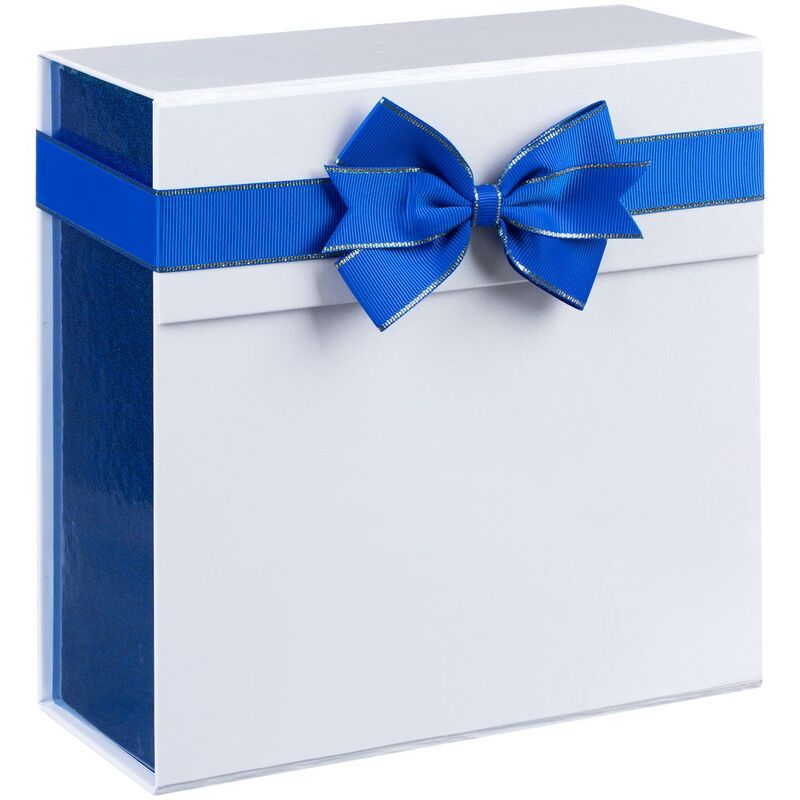 Коробка складная Gallant, M, белая с синим арт.24029.64