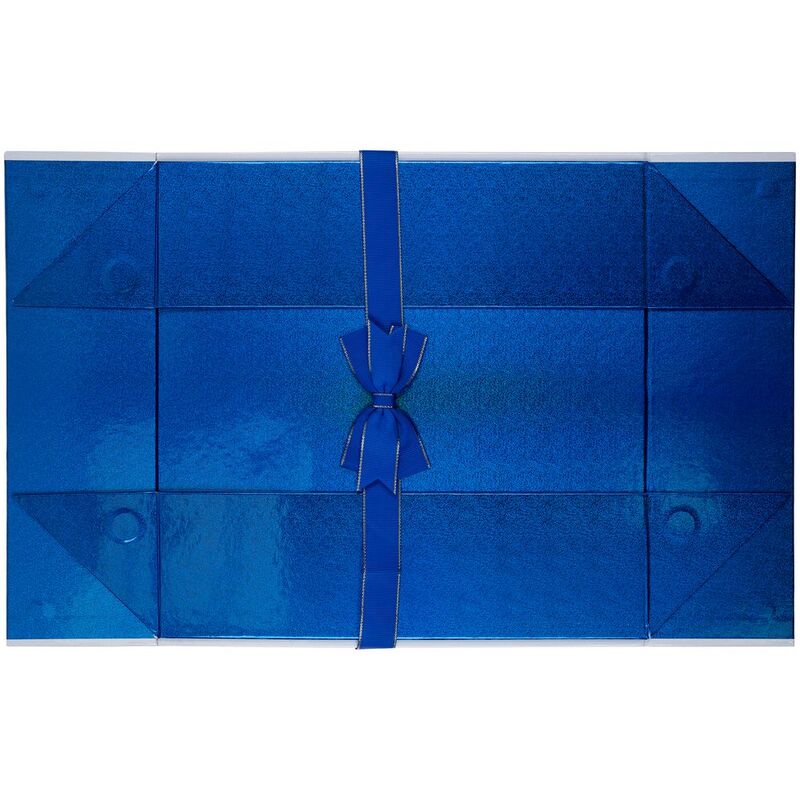 Коробка складная Gallant, L, белая с синим арт.24030.64