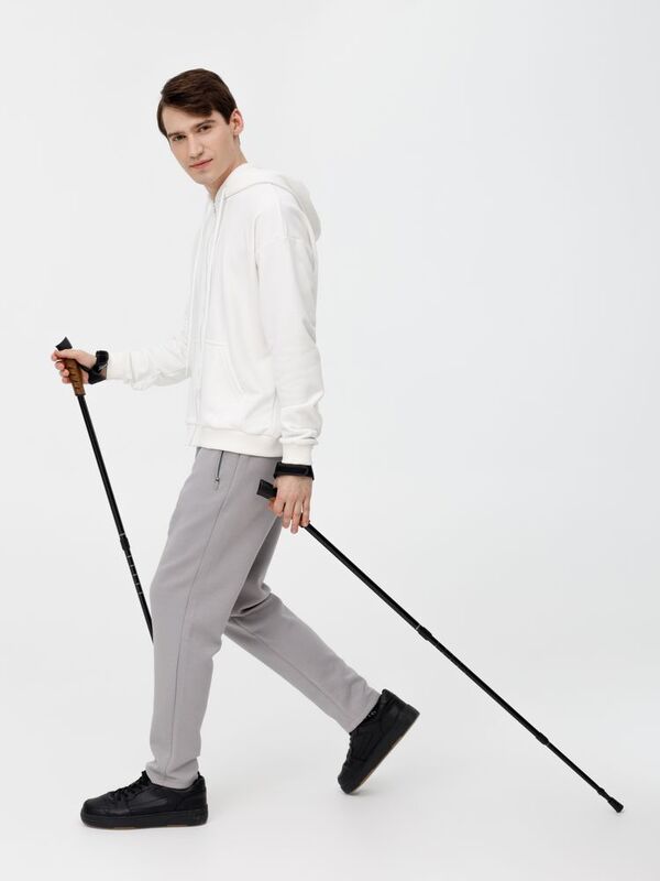 Палки для скандинавской ходьбы Trekk, черные арт.17250.30