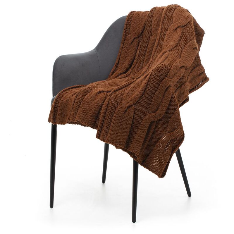 Плед Snefald, коричневый (темное золото) арт.17766.21