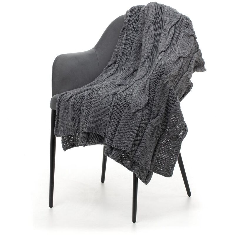 Плед Snefald, серый (маренго меланж) арт.17766.28