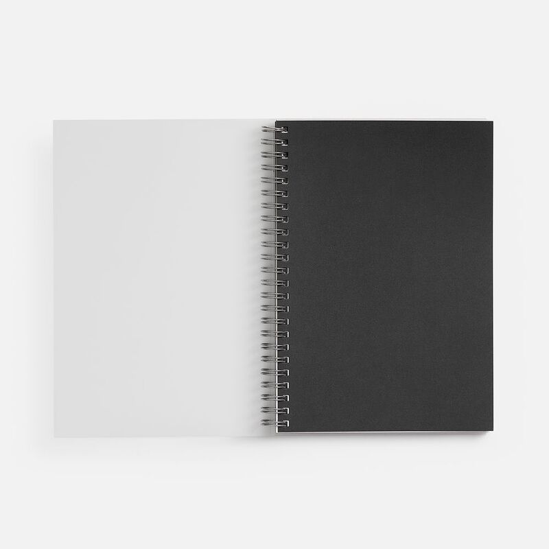 Блокнот на пружине Novalis, черный арт.26070.30