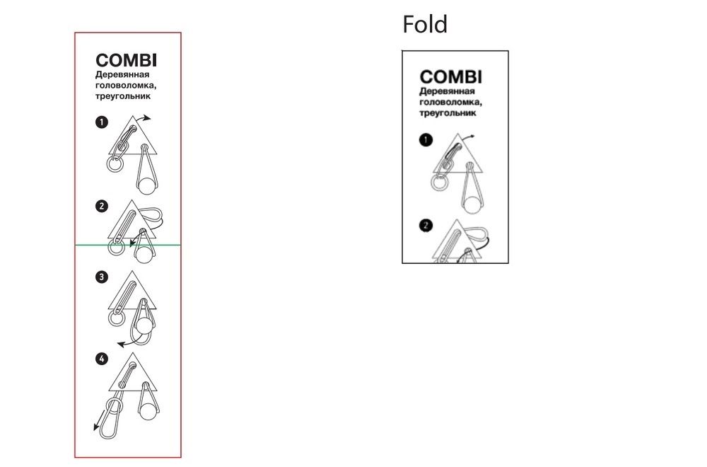 Деревянная головоломка Combi, треугольник арт.23099.01