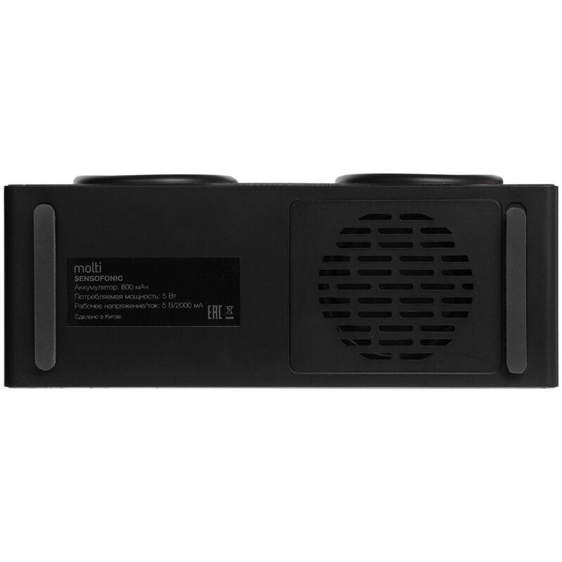 Bluetooth-колонка со светомузыкой Sensofonic, черная арт.17303.30