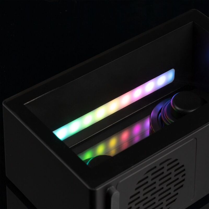 Bluetooth-колонка со светомузыкой Sensofonic, черная арт.17303.30