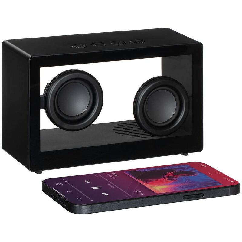 Bluetooth-колонка со светомузыкой Sensofonic, черная арт.17303.30