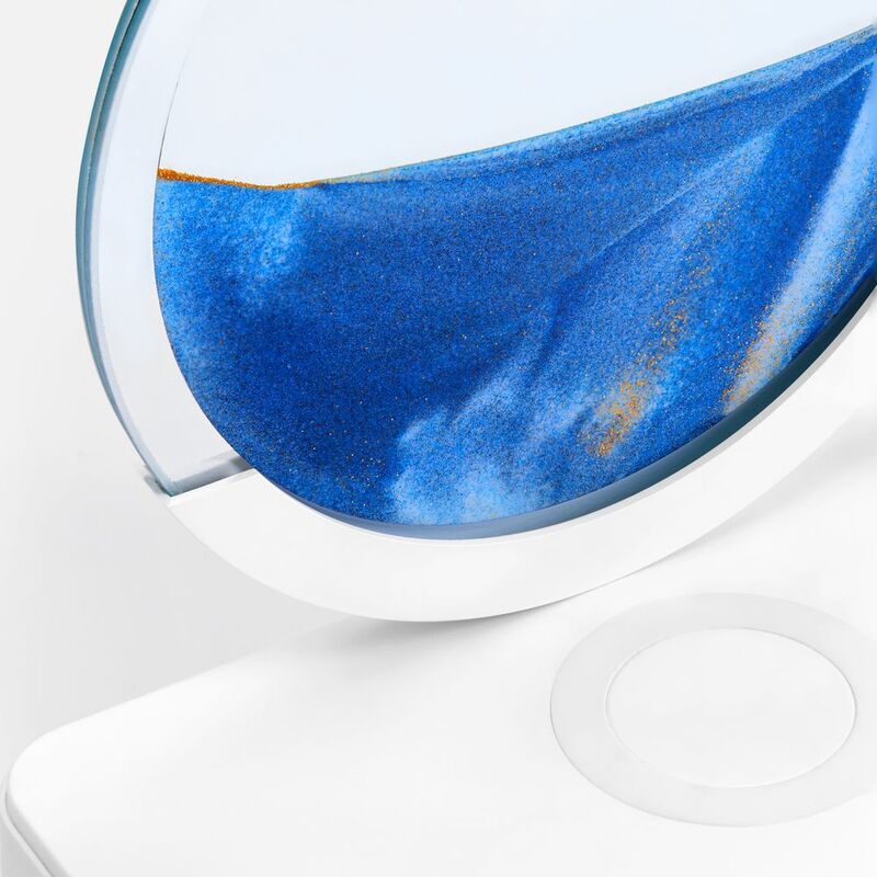 Интерьерный светильник с беспроводной зарядкой Sandflow, белый арт.17279.60