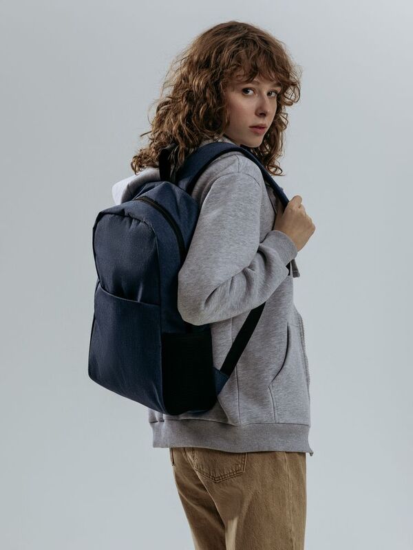 Рюкзак для ноутбука Conttori, синий меланж арт.17265.40