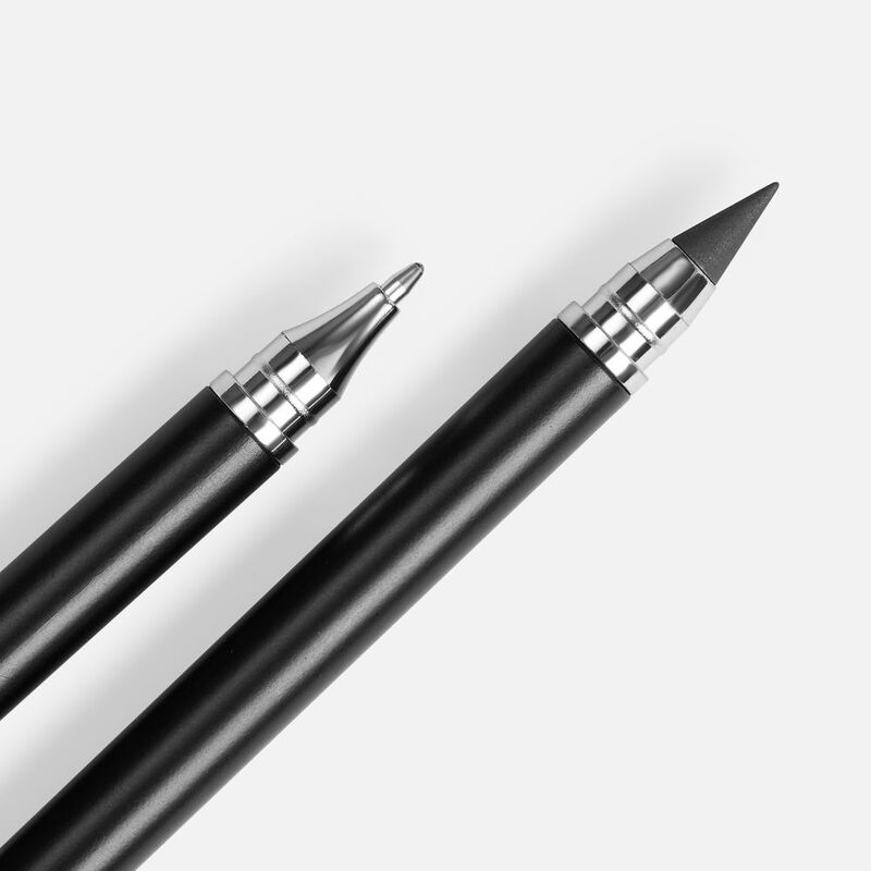 Ручка шариковая и вечный карандаш Diptych, черная арт.20129.30